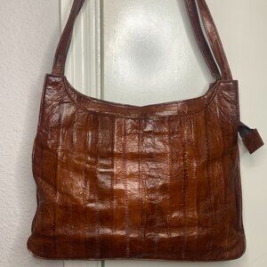 Vintage Brown Leather Shoulder Bag